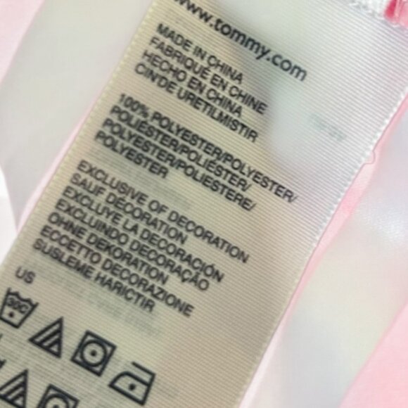 Tommy Hilfiger Pink White Nautical Stripe Blouse Size M - Picture 4 of 4